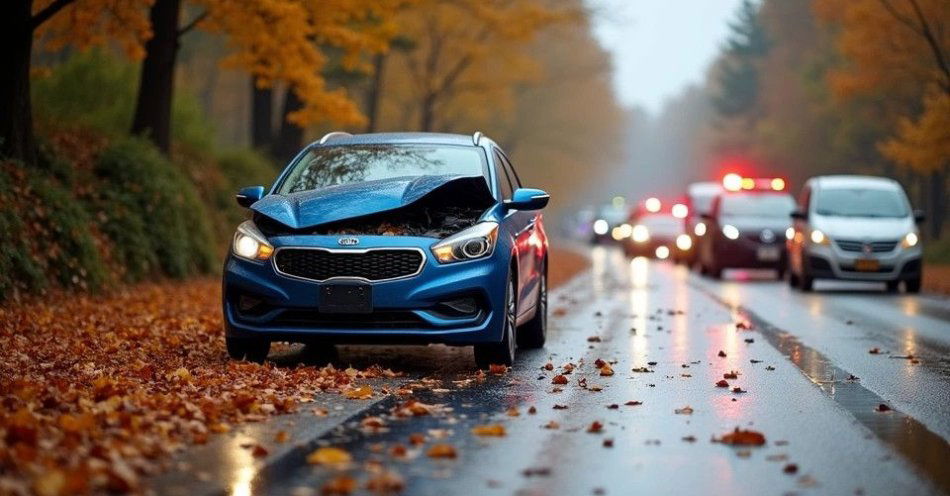 zdjęcie: Dachowanie na DW323 pod Lubinem kierowca trafił do szpitala / TM/ przykładowa ilustracja