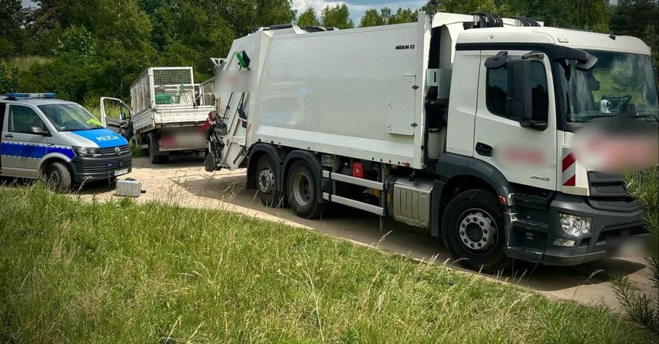 zdjęcie: Nieszczęśliwy wypadek przy pracy / fot. KPP w Ostródzie