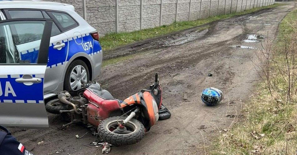 zdjęcie: Pościg za nieletnim motorowerzystą! / fot. KPP Nowy Tomyśl