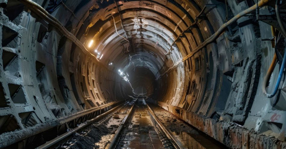 zdjęcie: Duża tarcza TBM drążąca tunel kolejowy pod Łodzią znów ma przerwę w pracy / v46089768