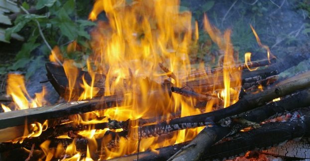 Ukarany mandatem za palenie śmieci w ognisku