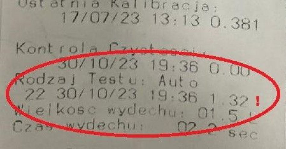 zdjęcie: Kierował pojazdem ciężarowym, mając ponad 2,5 promila! / fot. KPP w Oleśnicy