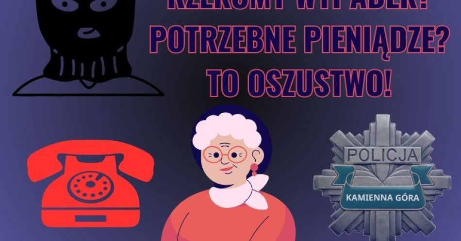 zdjęcie: Adwokat, wypadek bliskich – przez taką legendą seniorka straciła 40 tys. złotych. Ostrzeż swoich bliskich! / fot. KPP w Kamiennej Górze