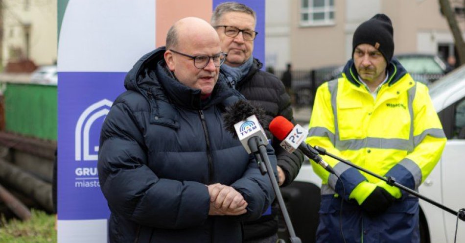 zdjęcie: Przekazanie placu budowy pod rozbudowę kanalizacji deszczowej w Grudziądzu / fot. UM Grudziądz