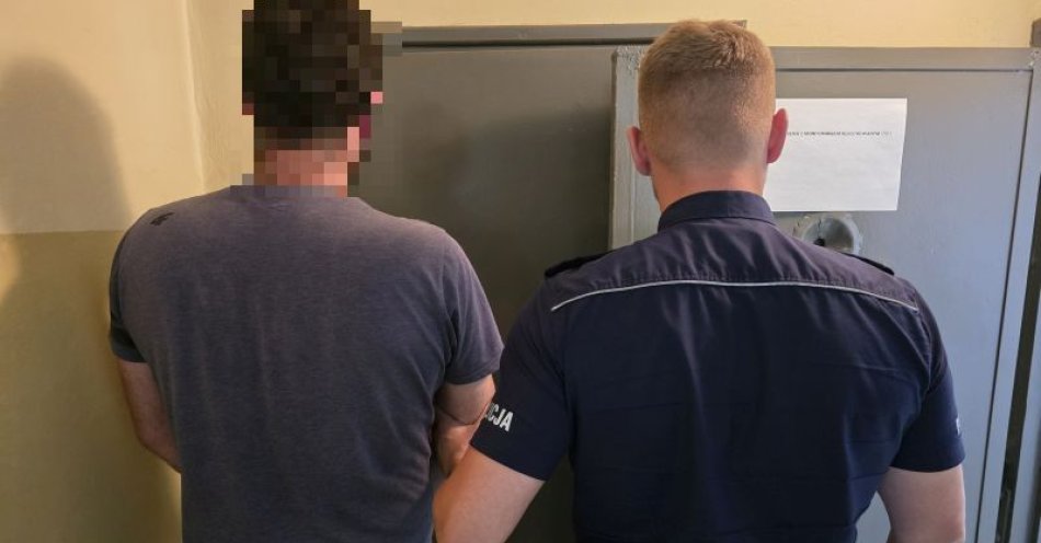 zdjęcie: Złodziej wpadł w ręce trzebnickich policjantów - był poszukiwany przez wymiar sprawiedliwości / fot. KPP w Trzebnicy