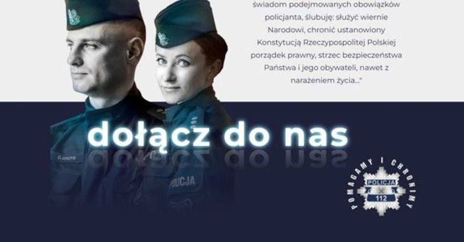 zdjęcie: Zostań policjantem Sprawdź rekrutację w Węgrowie / fot. KPP w Węgrowie Zostań policjantem! Promocja zawodu w Powiatowym Urzędzie Pracy
