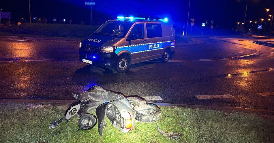 zdjęcie: Nastolatek ukradł skuter i uciekał przed policją w Parczewie / fot. KPP Parczew