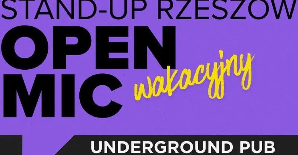 zdjęcie: Wakacyjny Open-mic z Kubą Pudło / kupbilecik24.pl / Wakacyjny Open-mic z Kubą Pudło