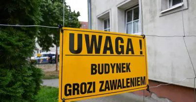 Szczecin: z budynku zagrożonego zawaleniem ewakuowano lokatorów 9 mieszkań