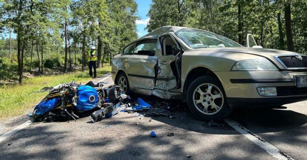 Nie udzieliła pierwszeństwa motocykliście