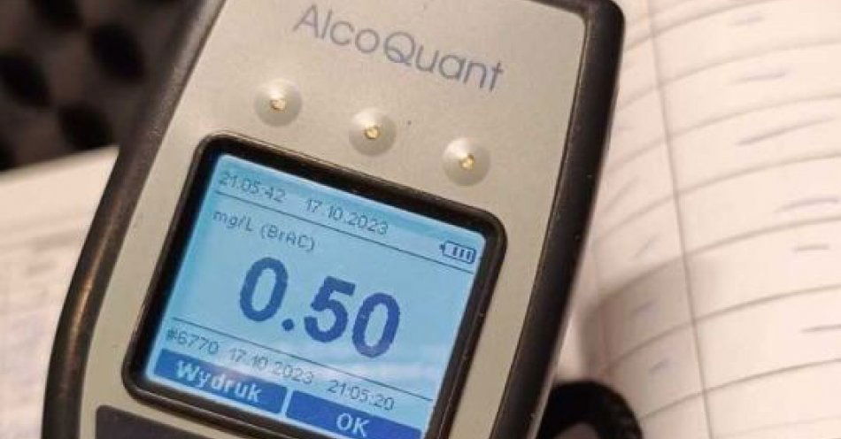 zdjęcie: Kierował w stanie nietrzeźwości - za drugim razem postanowił uciekać przed policjantami / fot. KPP w Goleniowie