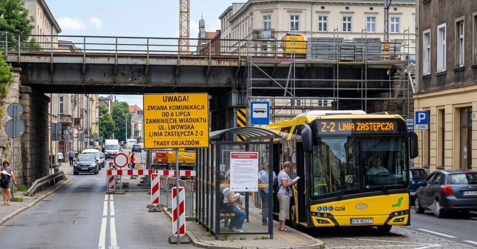zdjęcie: Od poniedziałku zamknięty przejazd pod wiaduktem ulicą Lwowską i zmiany w komunikacji miejskiej w Katowicach. Komunikat ZTM / ai/gem/202607021349