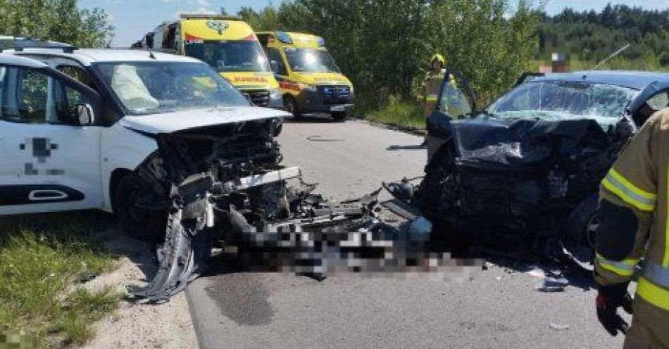 zdjęcie: Wypadek w Sernikach / fot. KPP Lubartów