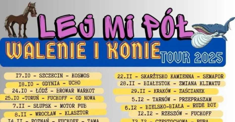 zdjęcie: Walenie i konie - Tour 2025 / kupbilecik24.pl / Walenie i konie - Tour 2025