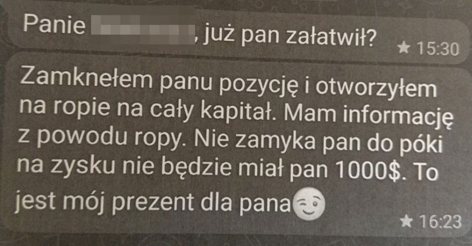 zdjęcie: Kolejne oszustwo podczas inwestycji / fot. KMP Biała Podlaska