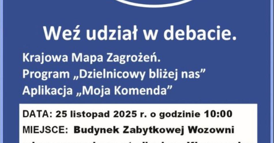 zdjęcie: Debata w Kluczewsku o bezpieczeństwie mieszkańców / fot. KPP Włoszczowa