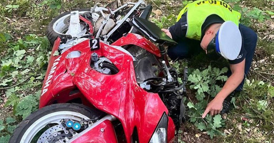 zdjęcie: Śmiertelny wypadek motocyklisty podczas jazdy próbnej / fot. KPP Łuków
