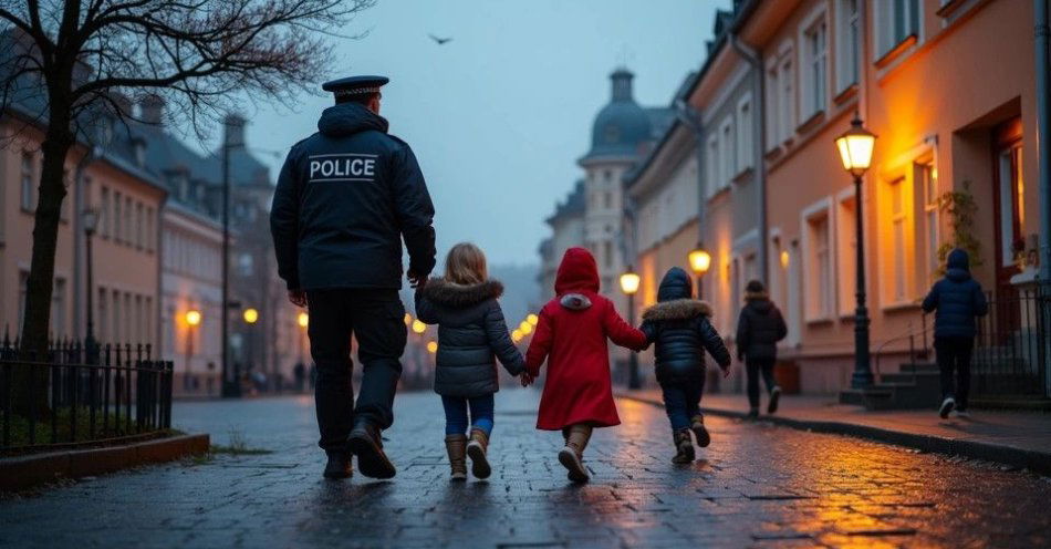 zdjęcie: Szczecineccy policjanci rozdają odblaski przed Halloween / TM/ przykładowa ilustracja