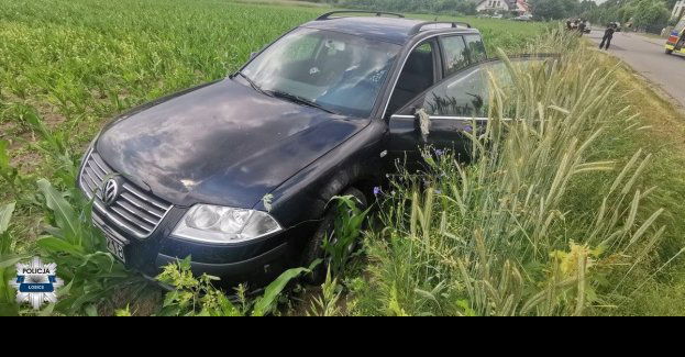 Rower kontra samochód osobowy- zdarzenie w Nowych Łepkach