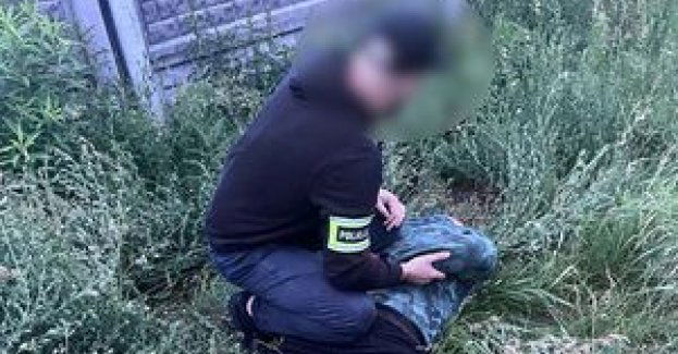 Włamywacz w rękach policjantów