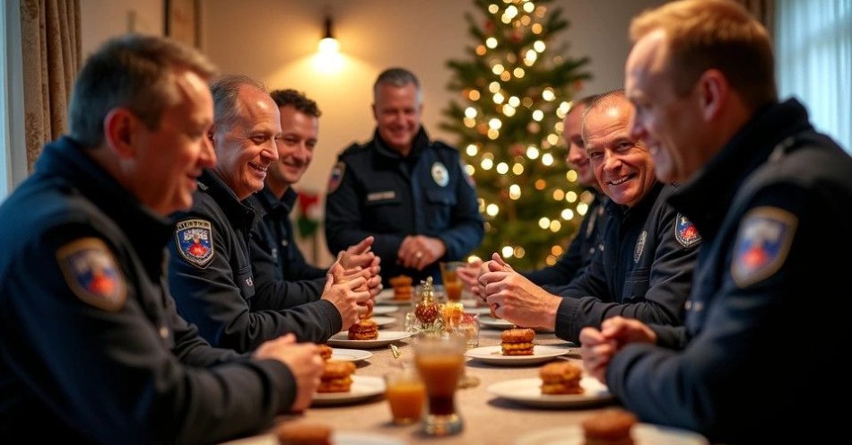 zdjęcie: Augustowscy policjanci przełamali się opłatkiem i zaśpiewali kolędy / TM/ przykładowa ilustracja