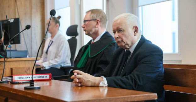 Kaczyński w sądzie na rozprawie z prywatnego oskarżenia Brejzy