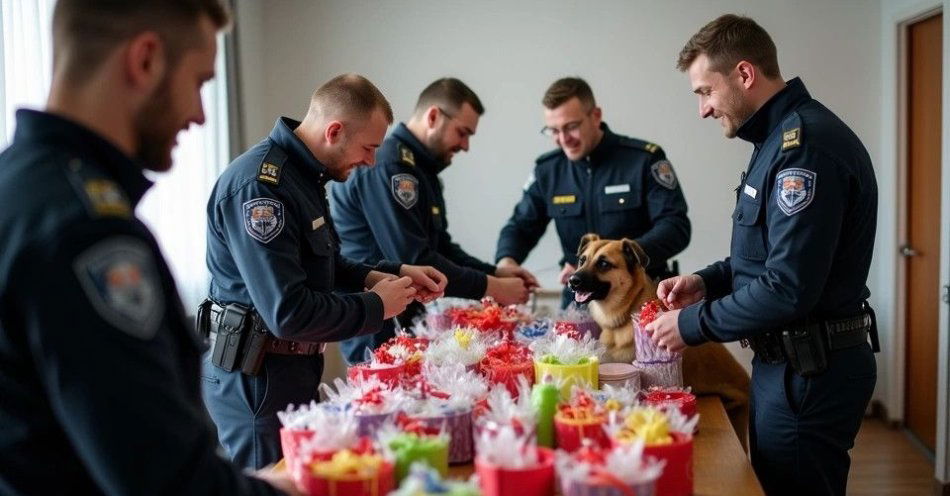 zdjęcie: Policjanci z Namysłowa wręczyli prezenty dzieciom z Domu Dziecka / TM/ przykładowa ilustracja