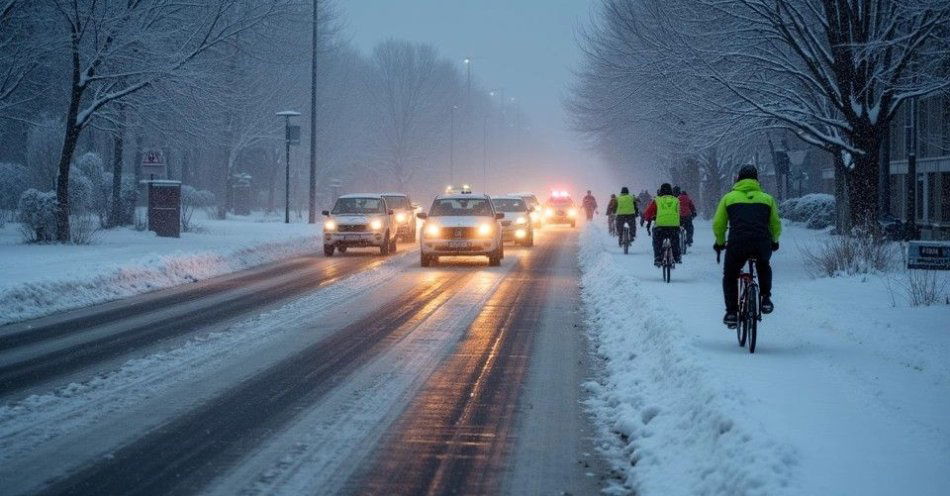zdjęcie: Uwaga na śliskie drogi Zadbaj o bezpieczeństwo / TM/ przykładowa ilustracja