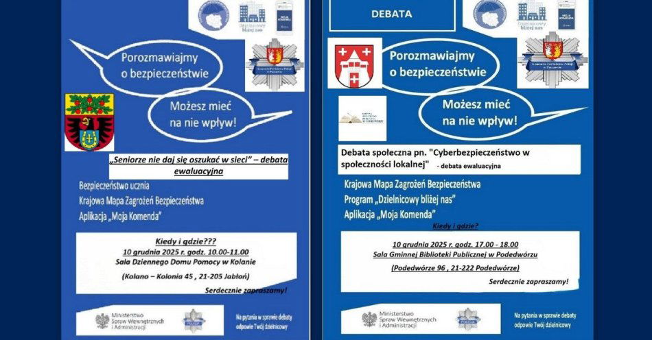 zdjęcie: Debaty o cyberbezpieczeństwie dla seniorów w Jabłoni i Podedwórzu / fot. KPP Parczew