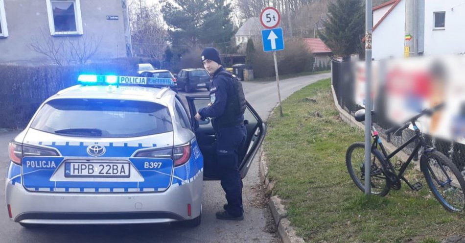zdjęcie: Nie wsiadaj na rower pod wpływem alkoholu. Wysoki mandat dla kierującego / fot. KMP w Wałbrzychu