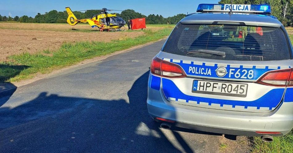 zdjęcie: W Wojciechowie zginął motocyklista / fot. KPP w Sieradzu