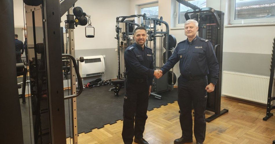 zdjęcie: Nowa siłownia w komendzie w Tomaszowie poprawi formę policjantów / fot. KPP w Tomaszowie Mazowieckim
