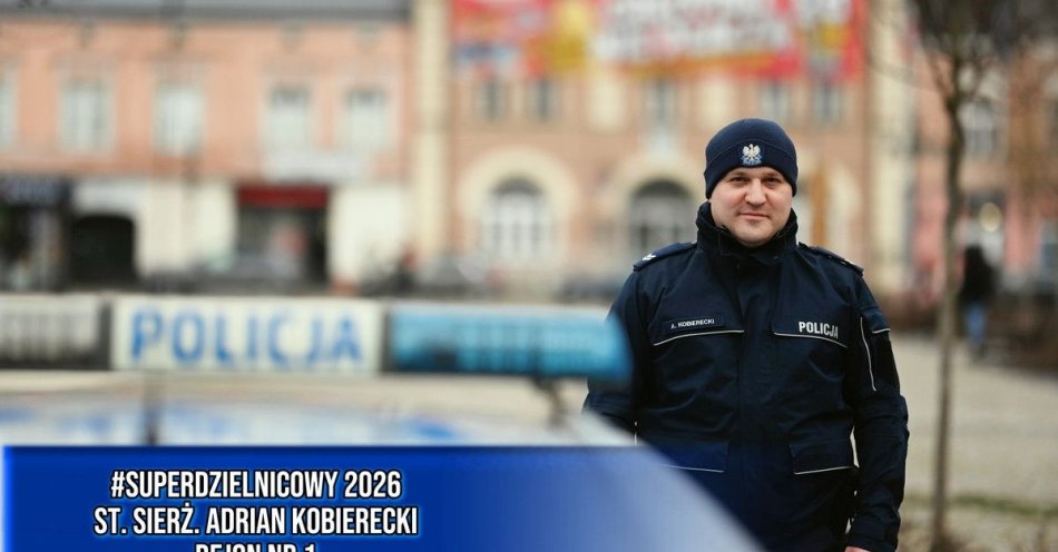 zdjęcie: Głosuj na Super Dzielnicowego Skierniewic 2026 / fot. KMP w Skierniewicach