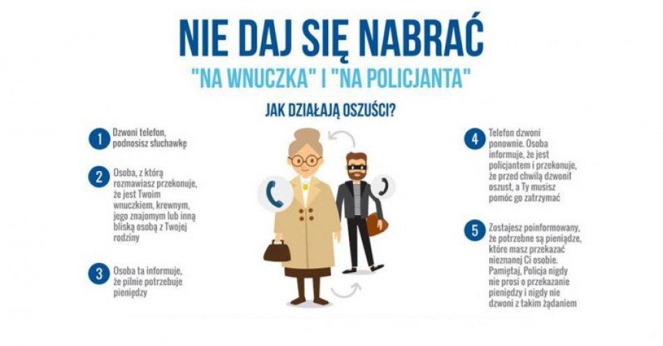 zdjęcie: Wzmożona działalność oszustów metodą na wnuczka / fot. KPP Tomaszów Lubelski