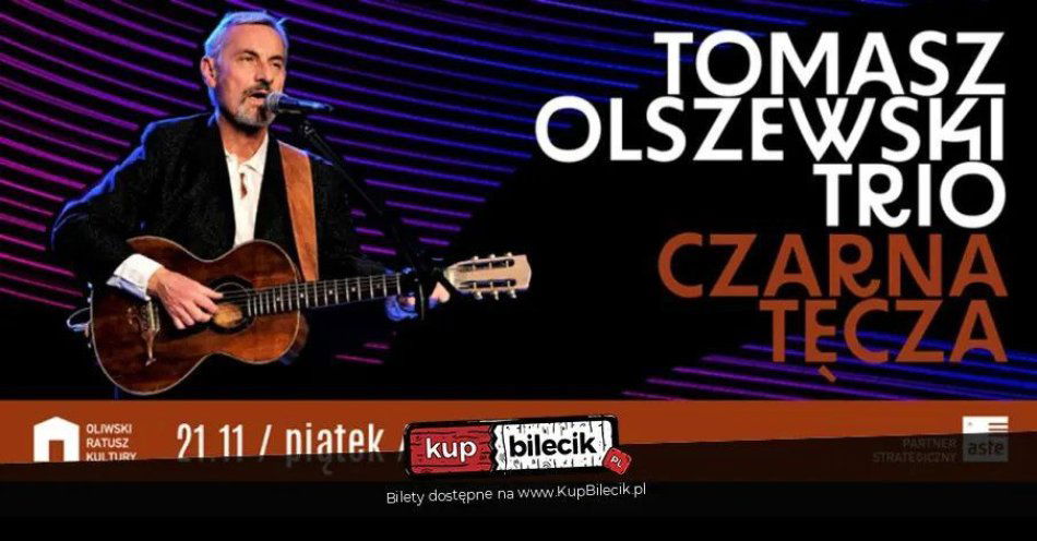zdjęcie: Tomasz Olszewski Trio - Czarna Tęcza / kupbilecik24.pl / Tomasz Olszewski Trio - Czarna Tęcza