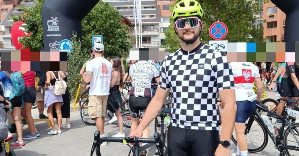 zdjęcie: Suwalski dzielnicowy brał udział Tour de Pologne Amatorów