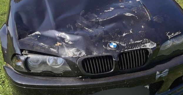 Kierowca BMW driftował wokół parku w Solcu i uszkodził budynek MGOK