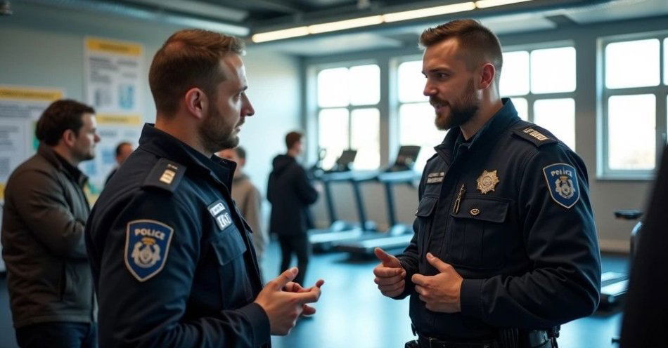 zdjęcie: Policjanci promowali służbę i zdrowie na dniu otwartym siłowni / TM/ przykładowa ilustracja