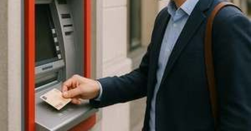 zdjęcie: Bez pośpiechu i z rozwagą wpłacaj pieniądze do bankomatów / fot. KPP w Ostrowi Mazowieckiej