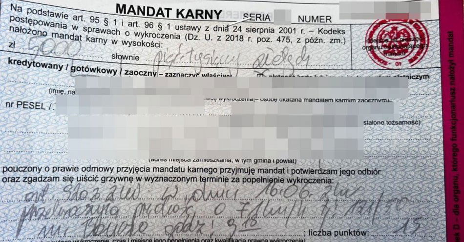 zdjęcie: Policjanci zatrzymali 5 praw jazdy za przekroczenie prędkości / fot. KPP Krasnystaw