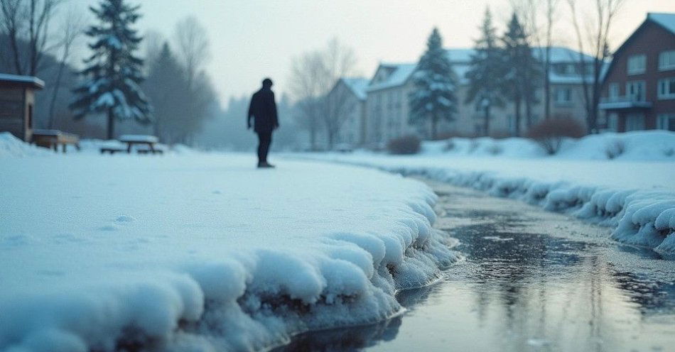 zdjęcie: Policja ostrzega przed wchodzeniem na zamarznięte akweny / TM/ przykładowa ilustracja