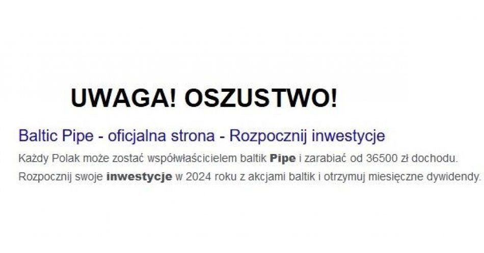 zdjęcie: Chciała zarobić na akcjach gazociągu, a straciła prawie 51 tysięcy złotych / fot. KPP Mogilno