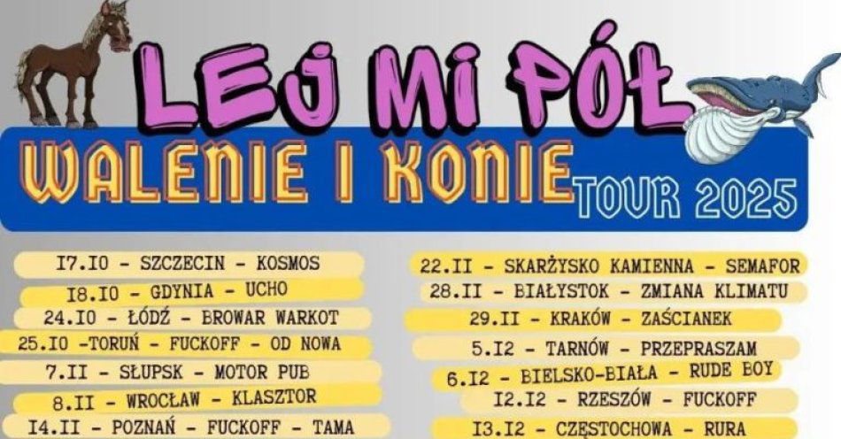 zdjęcie: Walenie i konie - Tour 2025 / kupbilecik24.pl / Walenie i konie - Tour 2025
