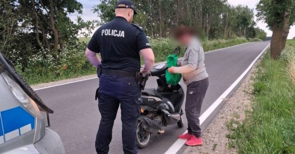 zdjęcie: Jechała junakiem po alkoholu i wyrzuciła ustnik - teraz odpowie przed sądem / fot. KPP w Tczewie