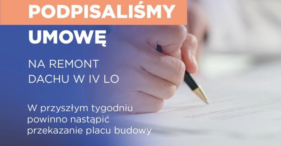 zdjęcie: Rusza remont dachu IV Liceum Ogólnokształcącego / fot. UM Grudziądz