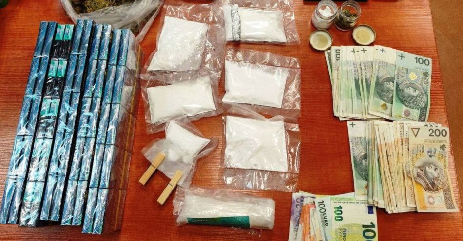 zdjęcie: Kielce: zatrzymano mężczyznę z dużą ilością narkotyków / fot. KMP Kielce