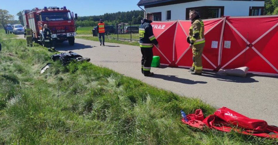 zdjęcie: Kierowca osobówki nie ustąpił pierwszeństwa, zginął motocyklista / fot. KPP w Kwidzynie