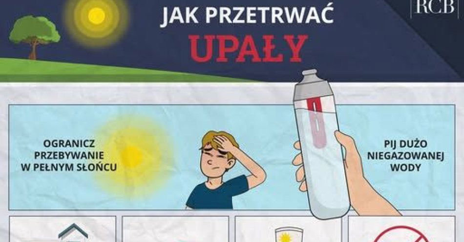 zdjęcie: Wysokie temperatury na zewnątrz! - Pamiętaj o odpowiednim przygotowaniu / fot. KPP w Środzie Śląskiej