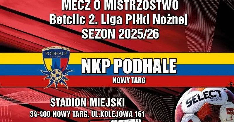 zdjęcie: 1. kolejka Betclic 2 liga. NKP Podhale Nowy Targ - Śląsk II Wrocław / kupbilecik24.pl / 1. kolejka Betclic 2 liga. NKP Podhale Nowy Targ - Śląsk II Wrocław
