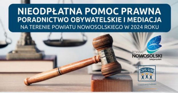 Nieodpłatna pomoc prawna, obywatelska oraz mediacje